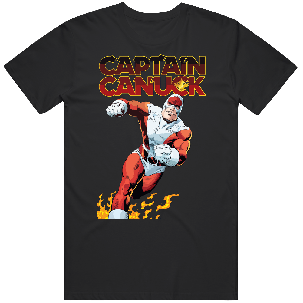 Captain Canuck Canada America Maple Leaf Mens Soft Cotton Tee T Shirt Captain Canuck Canada America Maple Leaf Mens Soft Cotton Tee T Shirt