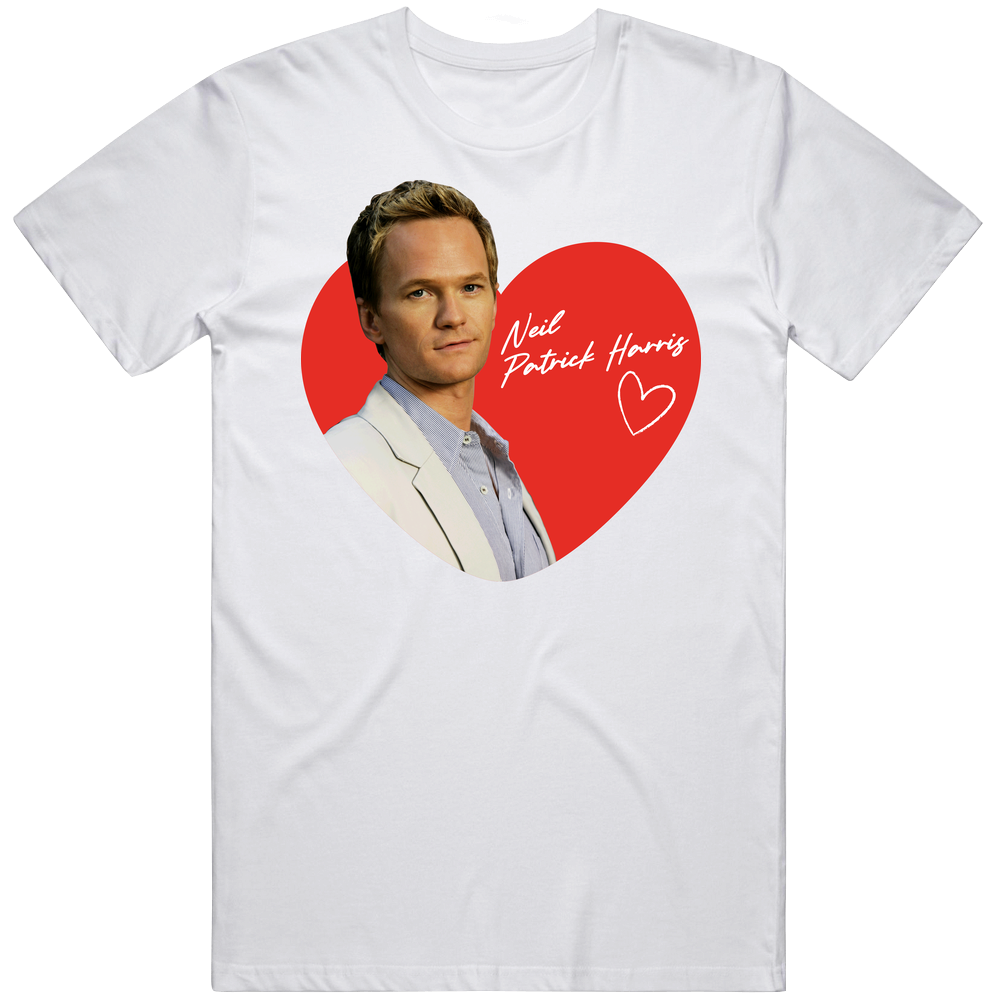 Neil Patrick Harris 90s Movie Tv Stars Heartthrob Fan Mens Soft Cotton Tee T Shirt Neil Patrick Harris 90s Movie Tv Stars Heartthrob Fan Mens Soft Cotton Tee T Shirt