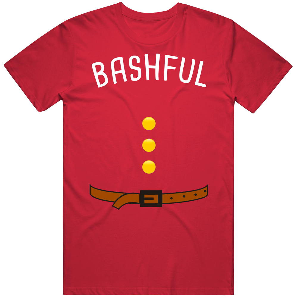 Bashful Seven Dwarfs Belt Buttons Halloween Mens Soft Cotton Tee T Shirt Bashful Seven Dwarfs Belt Buttons Halloween Mens Soft Cotton Tee T Shirt