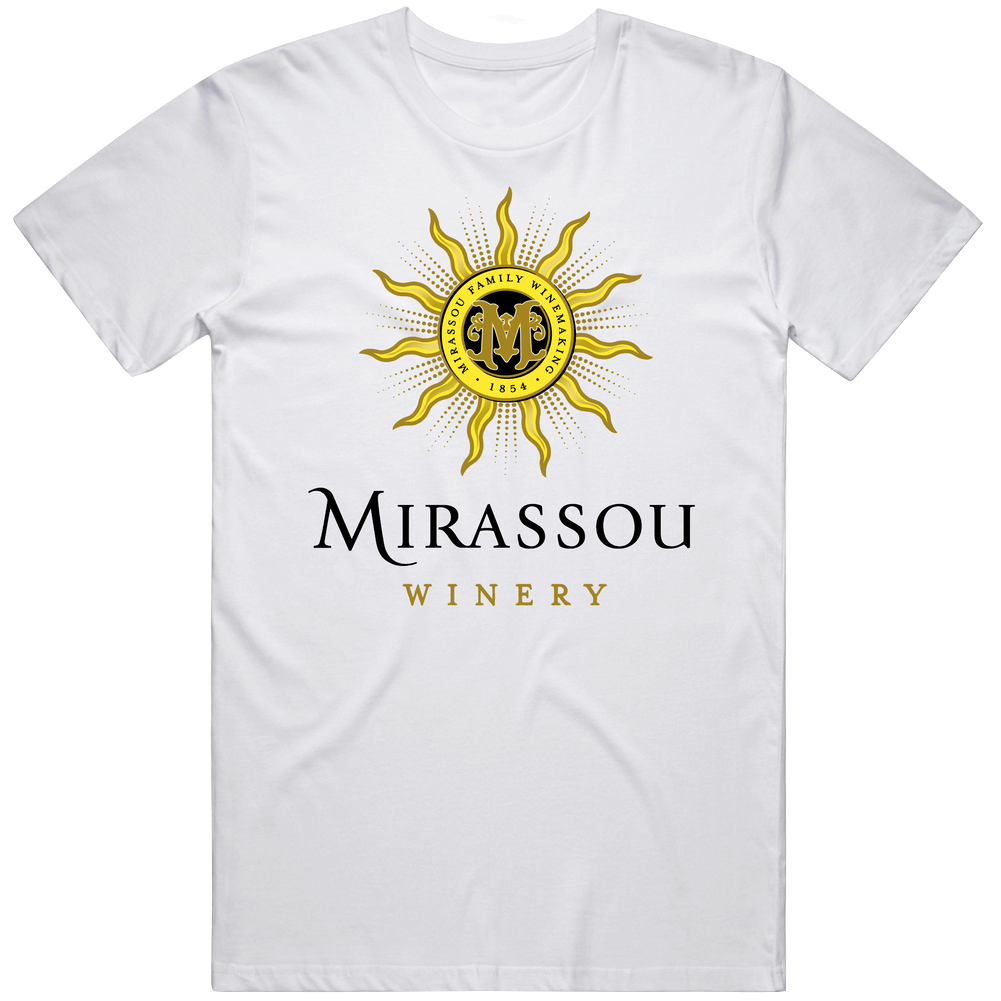 Mirassou Winery California Silicon Valley Wine Lovers Mens Soft Cotton Tee T Shirt Mirassou Winery California Silicon Valley Wine Lovers Mens Soft Cotton Tee T Shirt