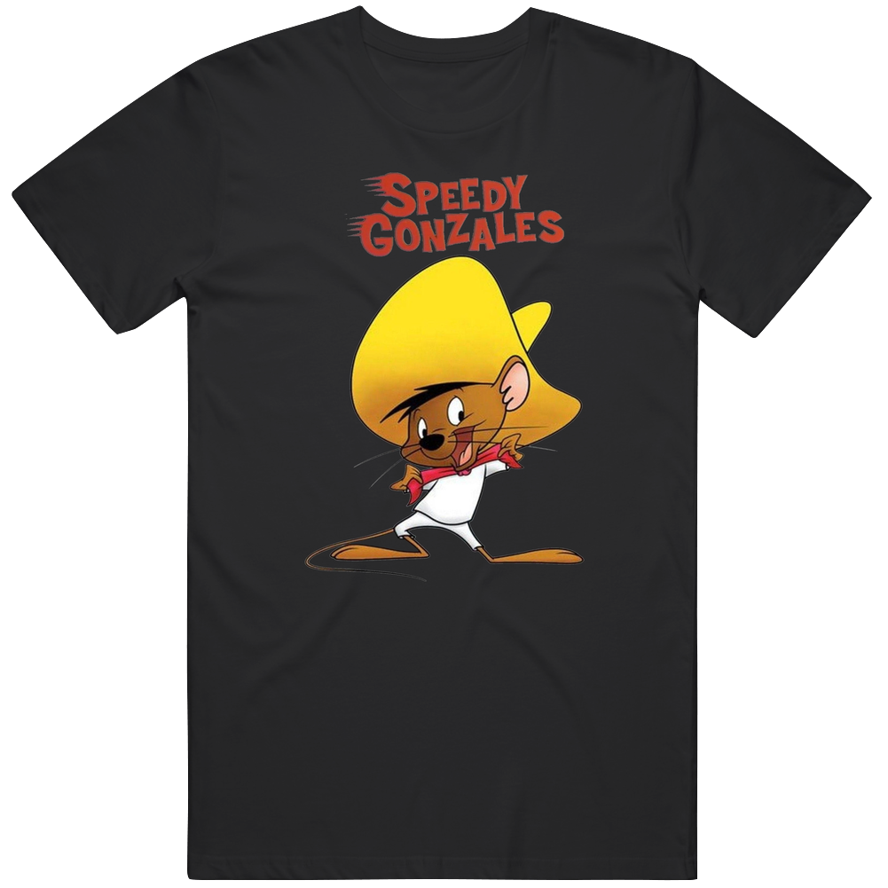 Speedy Gonzales Retro Cartoon Character Mens Soft Cotton Tee T Shirt