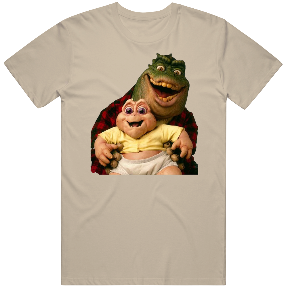 Dinosaurs 90s Tv Show Baby And Dad Fan Mens Soft Cotton Tee T Shirt Dinosaurs 90s Tv Show Baby And Dad Fan Mens Soft Cotton Tee T Shirt
