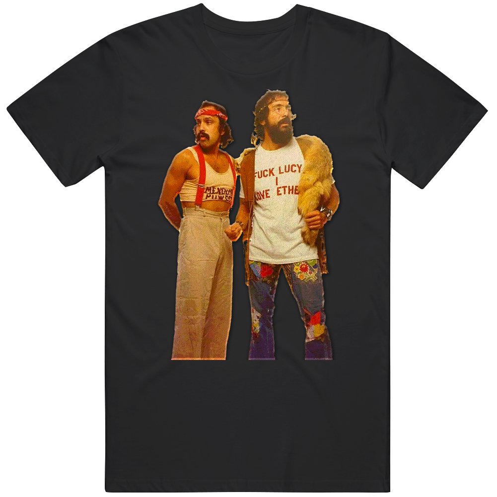 Cheech And Chong Hippy Vintage Stoner Weed Mens Soft Cotton Tee T Shirt Cheech And Chong Hippy Vintage Stoner Weed Mens Soft Cotton Tee T Shirt