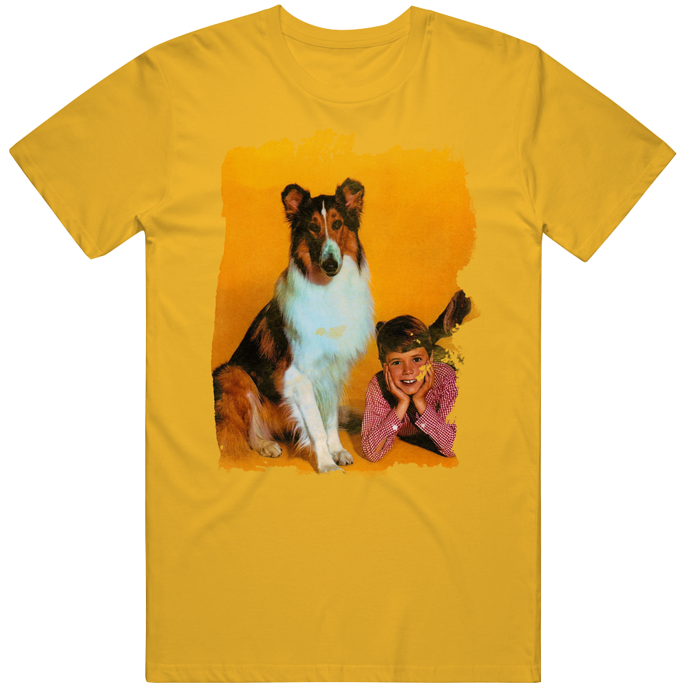 Lassie Retro Tv Show Mens Soft Cotton Tee T Shirt Lassie Retro Tv Show Mens Soft Cotton Tee T Shirt