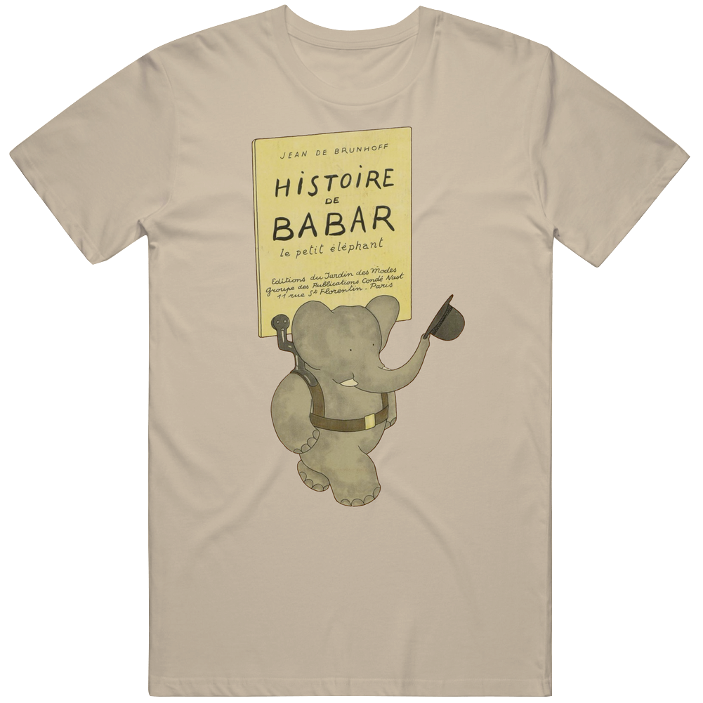 History Of Babar 90s Kids Elephant Tv Show Cartoon Mens Soft Cotton Tee T Shirt History Of Babar 90s Kids Elephant Tv Show Cartoon Mens Soft Cotton Tee T Shirt