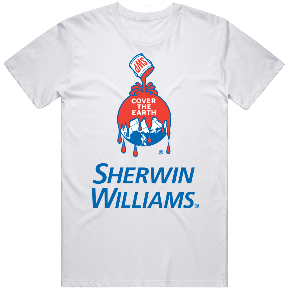 Sherwin Williams Cover The Earth Fan Mens Soft Cotton Tee T Shirt Sherwin Williams Cover The Earth Fan Mens Soft Cotton Tee T Shirt