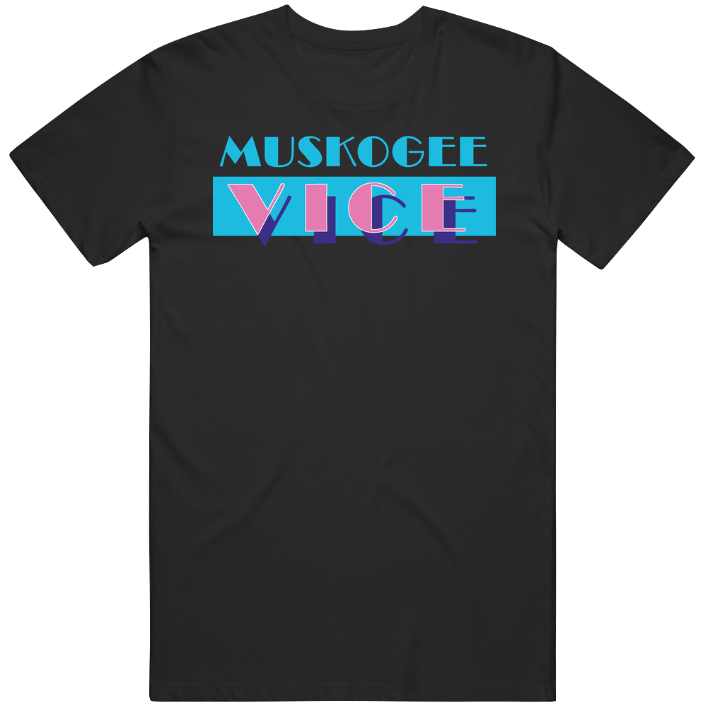 Muskogee Miami Vice Parody Retro Tv Show Mens Soft Cotton Tee T Shirt Muskogee Miami Vice Parody Retro Tv Show Mens Soft Cotton Tee T Shirt