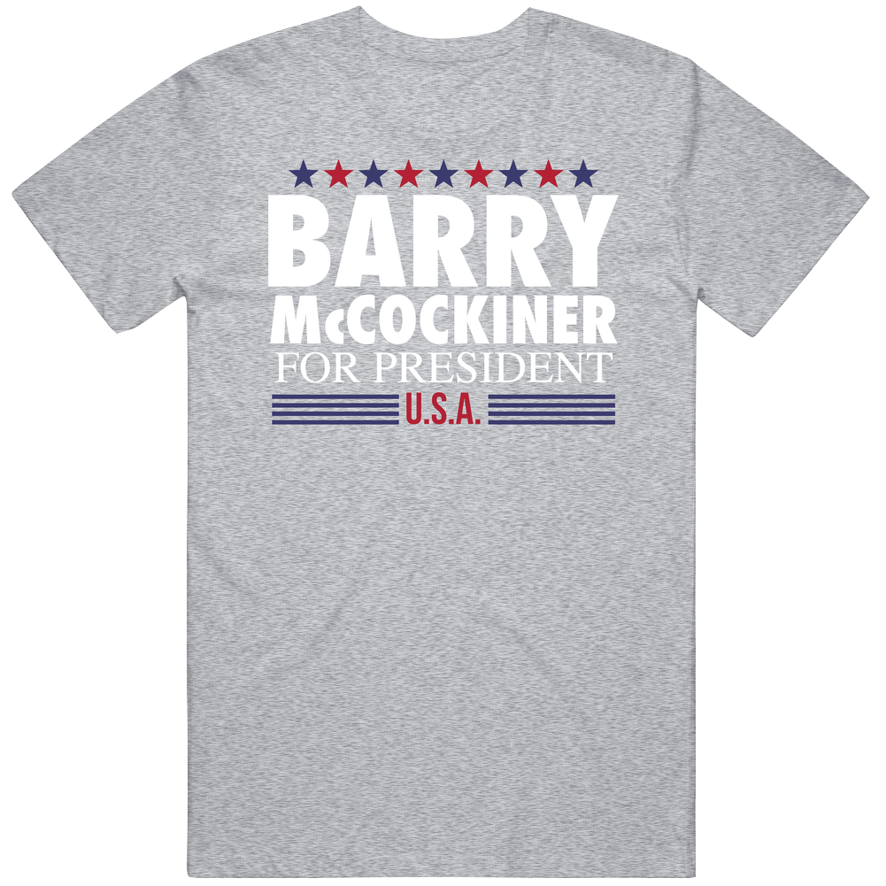 Barry Mccockiner For President Usa Mens Soft Cotton Tee T Shirt Barry Mccockiner For President Usa Mens Soft Cotton Tee T Shirt
