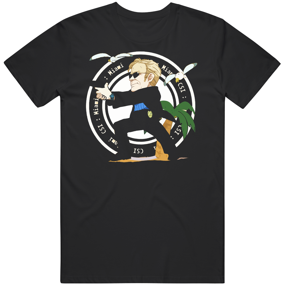 Horatio Caine Csi Miami Cartoon Mens Soft Cotton Tee T Shirt Horatio Caine Csi Miami Cartoon Mens Soft Cotton Tee T Shirt