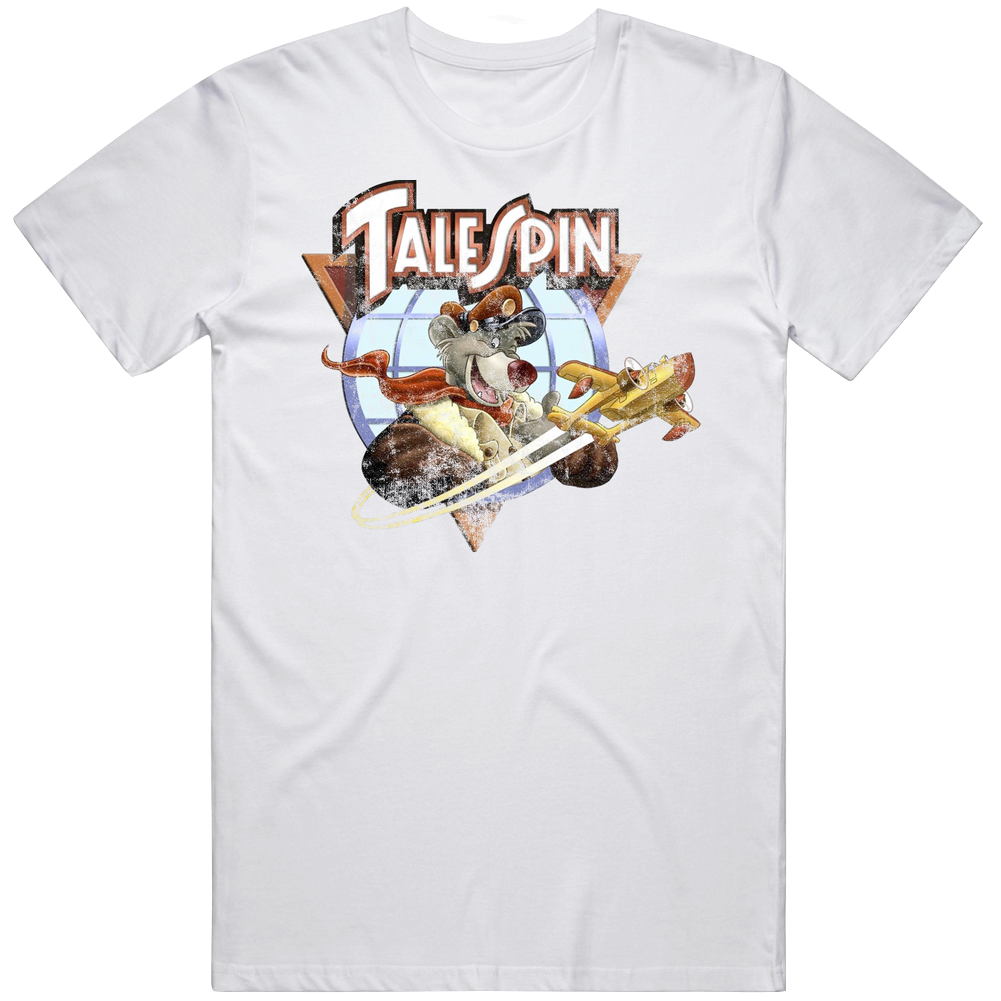 Baloo Talespin 90s Kids Tv Show Cartoon Worn Look Mens Soft Cotton Tee T Shirt Baloo Talespin 90s Kids Tv Show Cartoon Worn Look Mens Soft Cotton Tee T Shirt