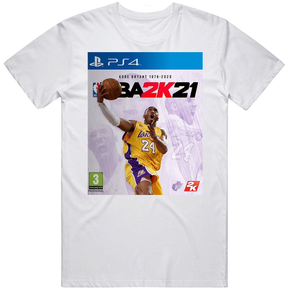 Nba 2k21 Ps4 Kobe Bryant Memorial Dedicated Video Game Cover Mens Soft Cotton Tee T Shirt Nba 2k21 Ps4 Kobe Bryant Memorial Dedicated Video Game Cover Mens Soft Cotton Tee T Shirt
