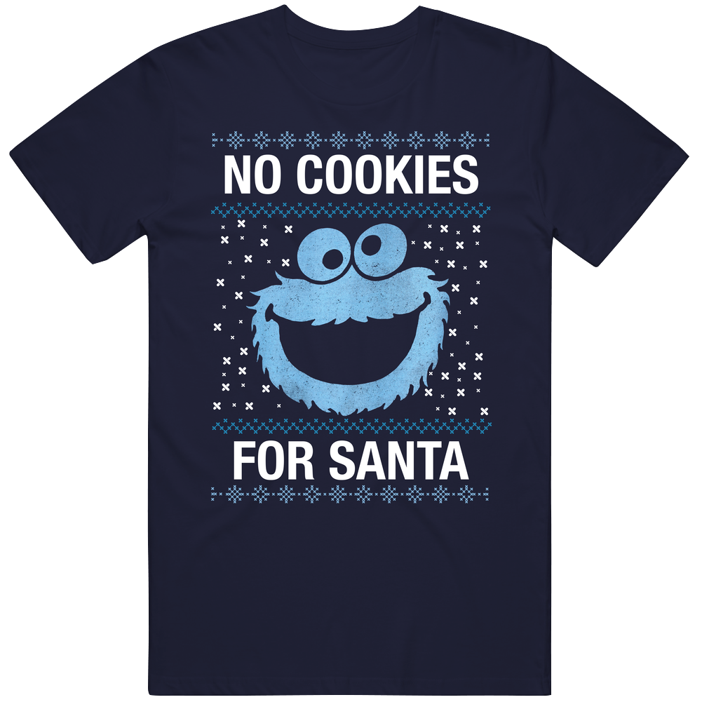 Cookie Monster Christmas Mens Soft Cotton Tee T Shirt Cookie Monster Christmas Mens Soft Cotton Tee T Shirt