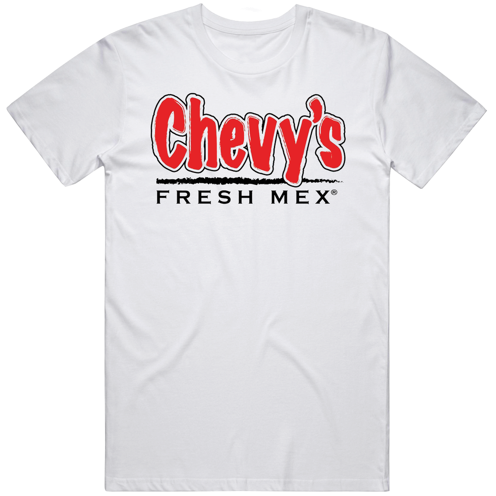 Chevy's Fresh Tex Mex Grill Mexican Food Restaurant Logo Mens Soft Cotton Tee T Shirt Chevy's Fresh Tex Mex Grill Mexican Food Restaurant Logo Mens Soft Cotton Tee T Shirt