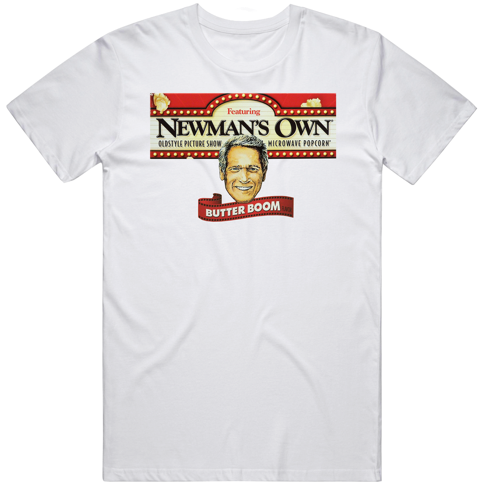 Newman's Own Favorite Popcorn Snack Food Lovers Mens Soft Cotton Tee T Shirt Newman's Own Favorite Popcorn Snack Food Lovers Mens Soft Cotton Tee T Shirt