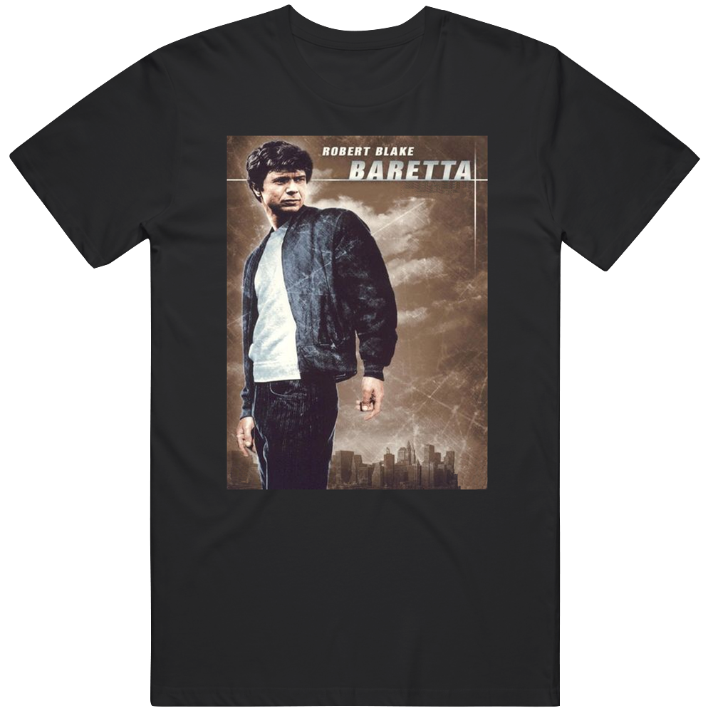 Baretta Popular 70s Tv Show Retro Distressed Look Mens Soft Cotton Tee T Shirt Baretta Popular 70s Tv Show Retro Distressed Look Mens Soft Cotton Tee T Shirt