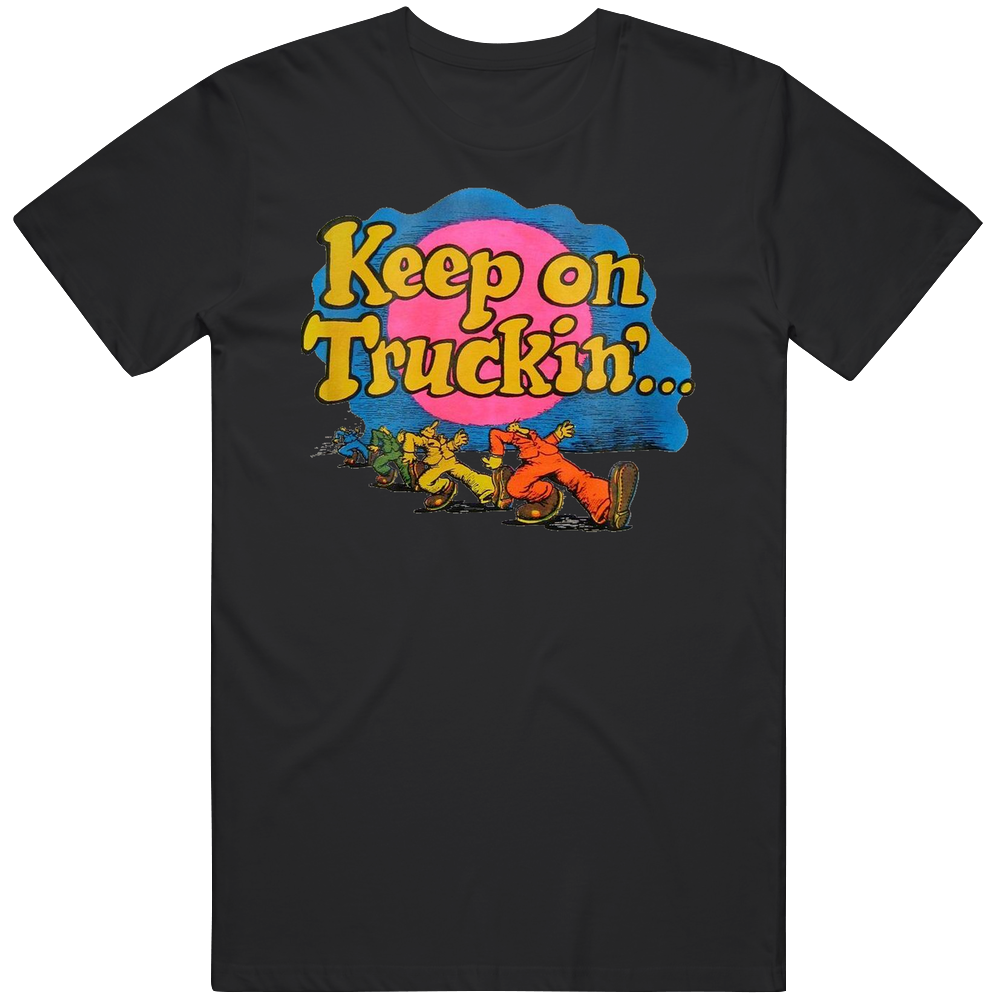 Keep On Truckin' Vintage Tee Classic Cotton Mens Soft Cotton Tee T Shirt Keep On Truckin' Vintage Tee Classic Cotton Mens Soft Cotton Tee T Shirt