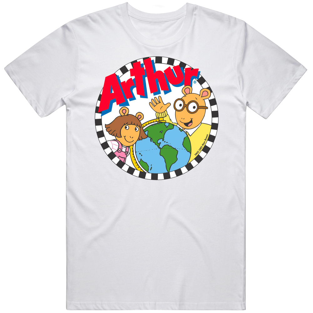 Arthur Kids Tv Shows Mens Soft Cotton Tee T Shirt Arthur Kids Tv Shows Mens Soft Cotton Tee T Shirt