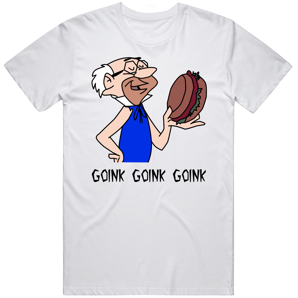 Goink Goink Goink Fred Flinstone Eating Sounds Cartoon Lovers Mens Soft Cotton Tee T Shirt Goink Goink Goink Fred Flinstone Eating Sounds Cartoon Lovers Mens Soft Cotton Tee T Shirt