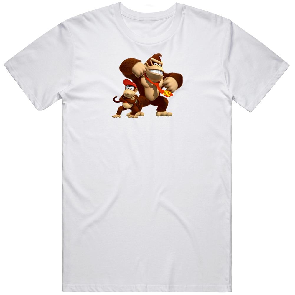 Donkey Kong Country Diddy Kids Tv Show Cartoon Mens Soft Cotton Tee T Shirt Donkey Kong Country Diddy Kids Tv Show Cartoon Mens Soft Cotton Tee T Shirt