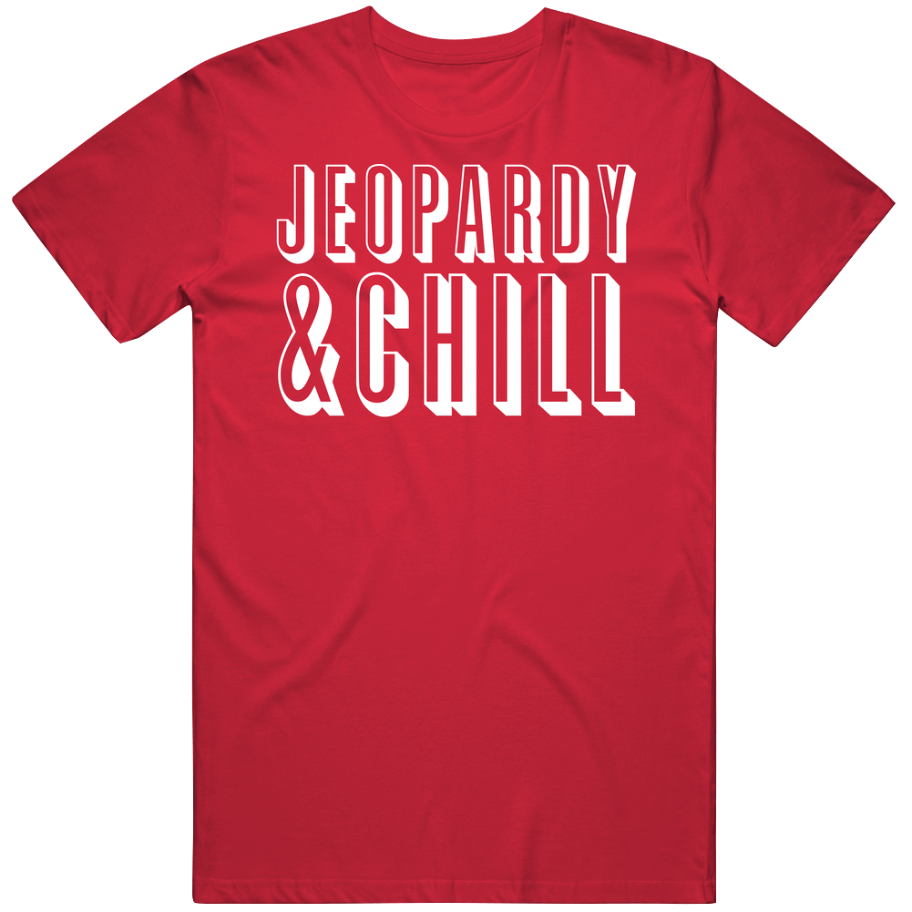 Jeopardy And Chill Tv Show Mens Soft Cotton Tee T Shirt