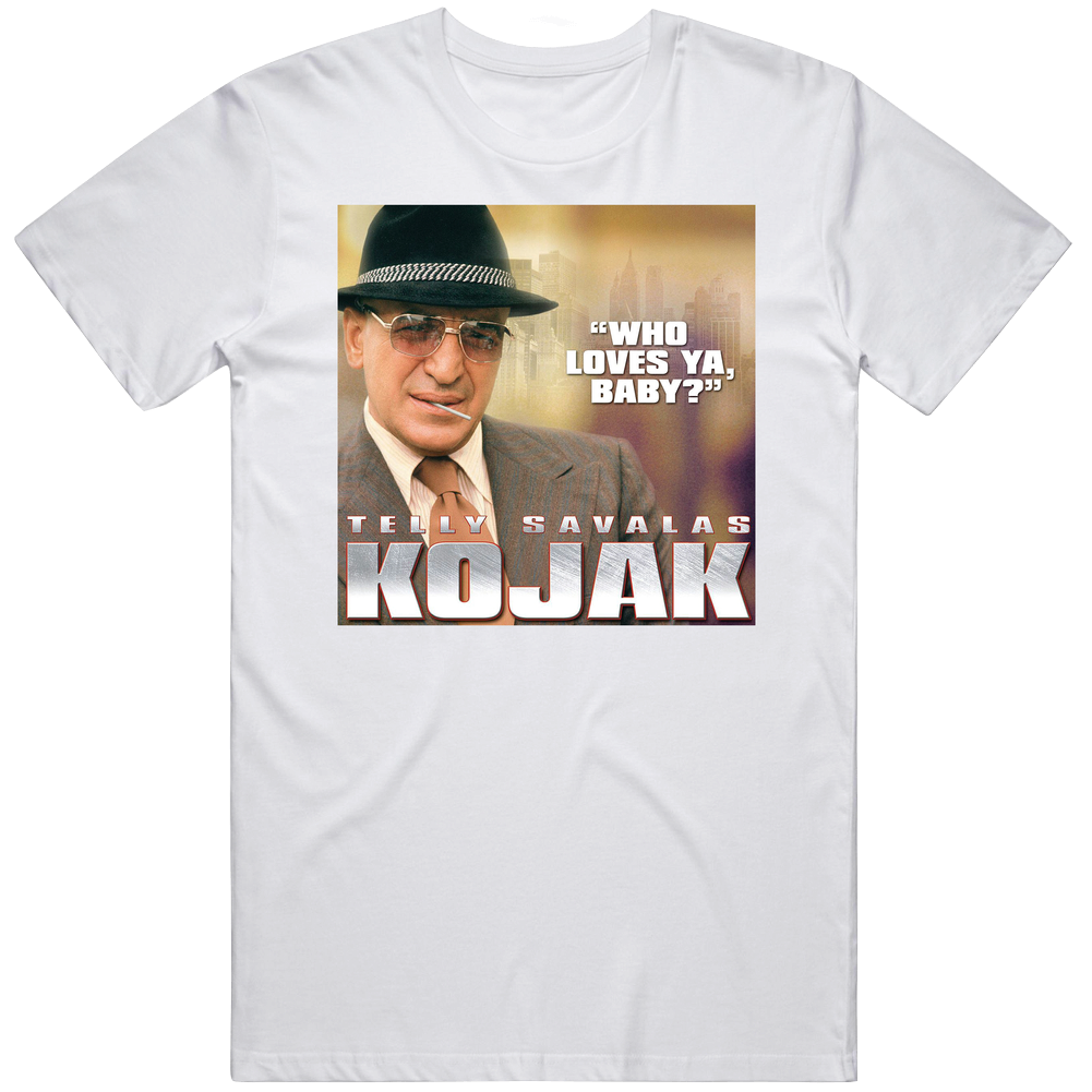 Kojak Popular 70s Tv Show Retro Mens Soft Cotton Tee T Shirt