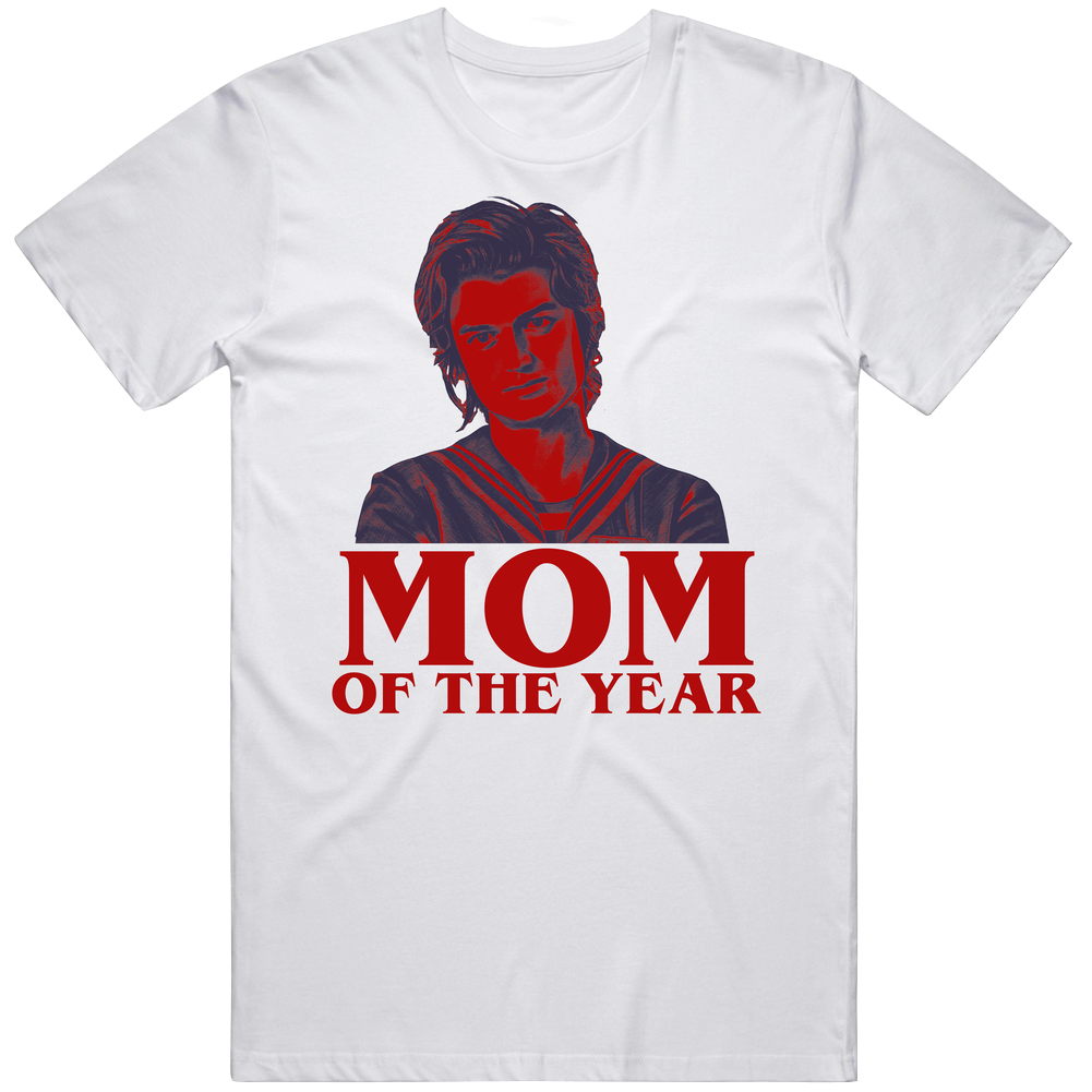 Stranger Things Steve Mom Of The Year Mens Soft Cotton Tee T Shirt