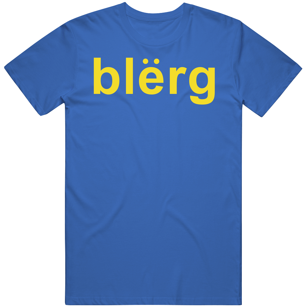 Blerg Liz Lemon 30 Rock Tv Show Quote Tagline Mens Soft Cotton Tee T Shirt
