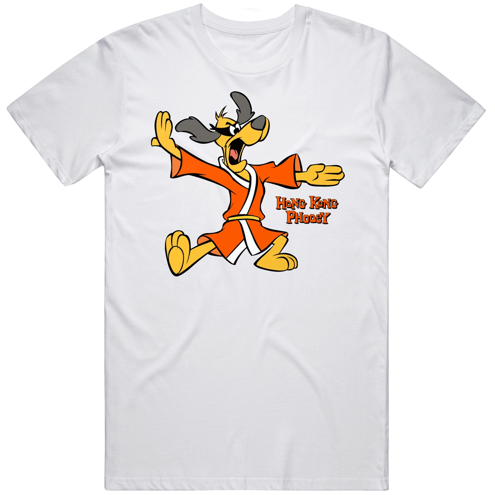 Hong Kong Phooey Cartoon Show Fan Mens Soft Cotton Tee T Shirt