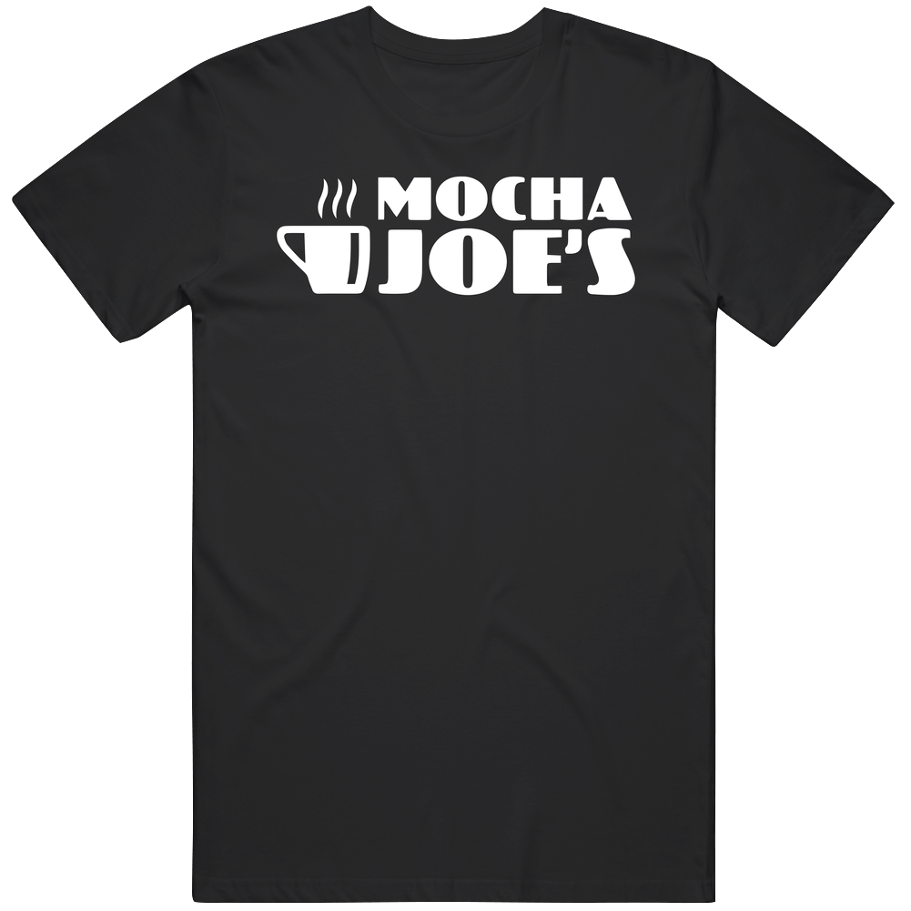 Mocha Joe's Coffee Cafe Curb Your Enthusiasm Mens Soft Cotton Tee T Shirt