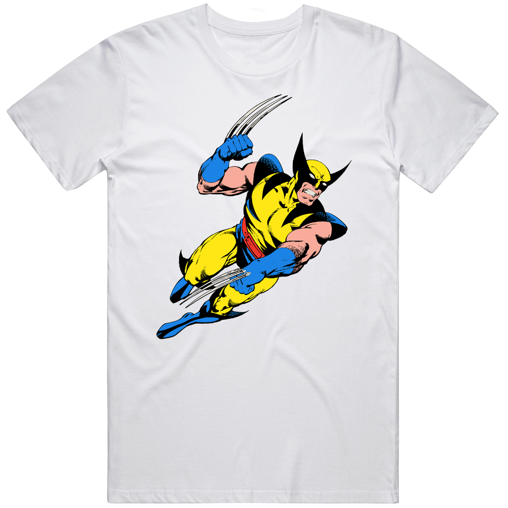 X-men The Animated Series Wolverine Retro 90s Tv Show Fan Mens Soft Cotton Tee T Shirt