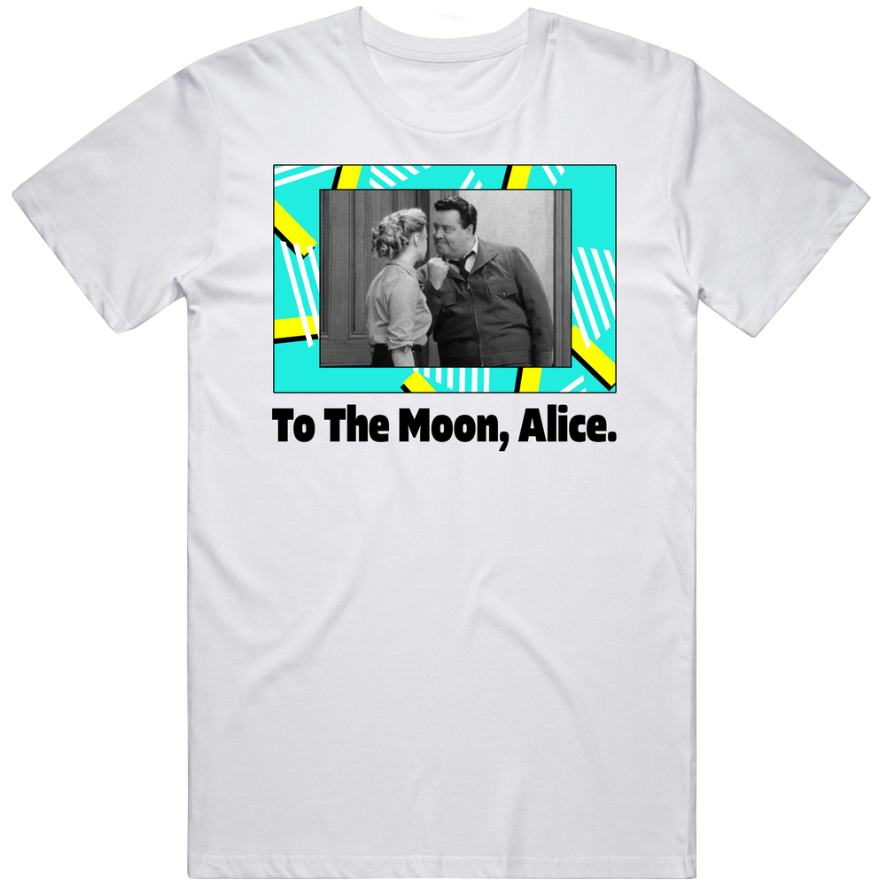To The Moon, Alice The Honeymooners Tv Series Fan Mens Soft Cotton Tee T Shirt