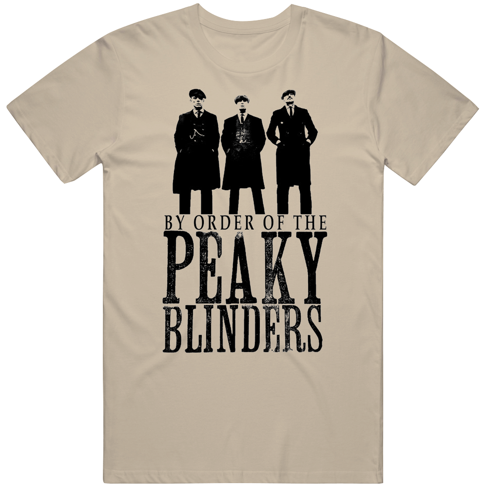 Peaky Blinders Shelby Brothers By Order Of The Logo Fan Mens Cotton Classic T Shirt
