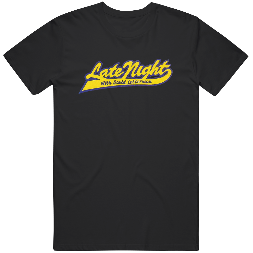Late Night With David Letterman Mens Cotton Classic T Shirt
