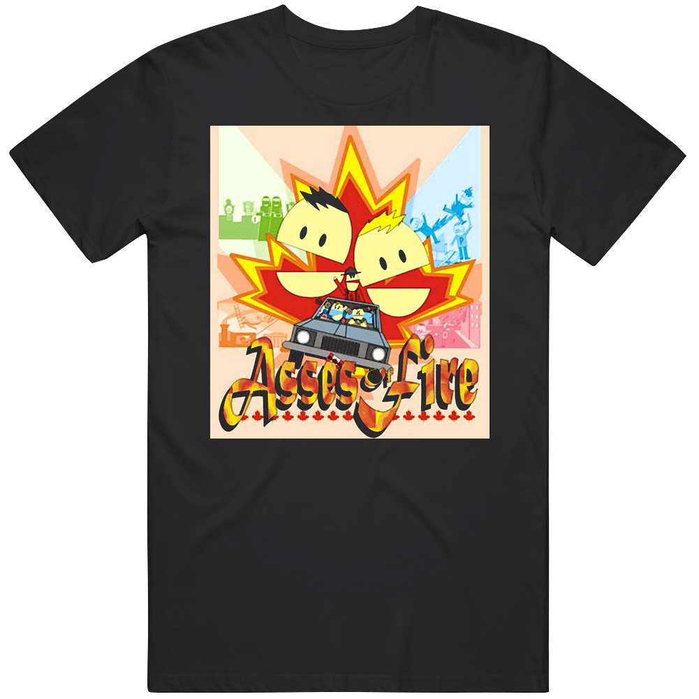 South Park Terrance And Phillip Of Fire Mens Cotton Classic T Shirt