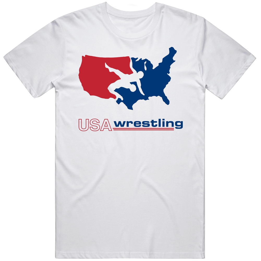 Usa Wrestling League Mens Cotton Classic T Shirt Usa Wrestling League Mens Cotton Classic T Shirt