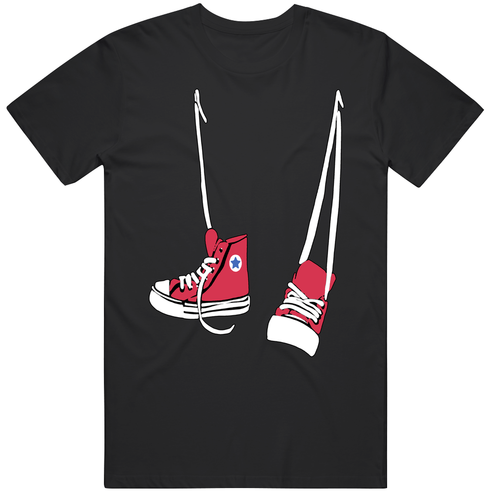 Red Converse Shoes Mens Cotton Classic T Shirt