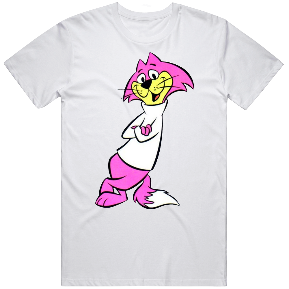 Cucho Top Cat Retro Cartoon Mens Cotton T Shirt