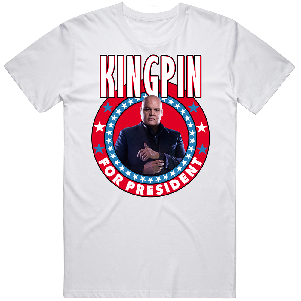 Wilson Fisk The Kingpin Daredevil For President Tv Show Villain Fan Vintage Unisex T Shirt