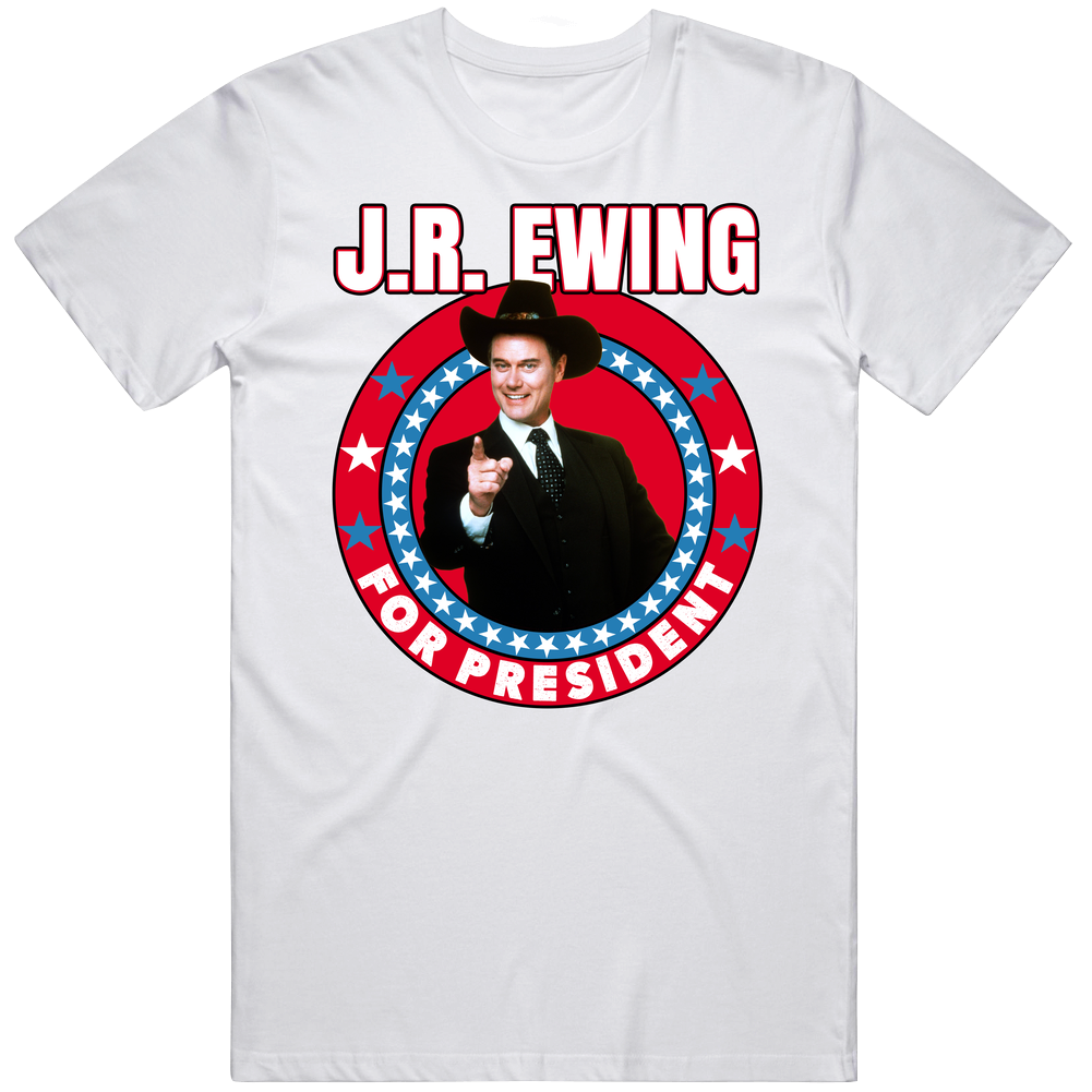 Jr Ewing Dallas For President Tv Show Villain Fan Mens Cotton Classic T Shirt Jr Ewing Dallas For President Tv Show Villain Fan Mens Cotton Classic T Shirt