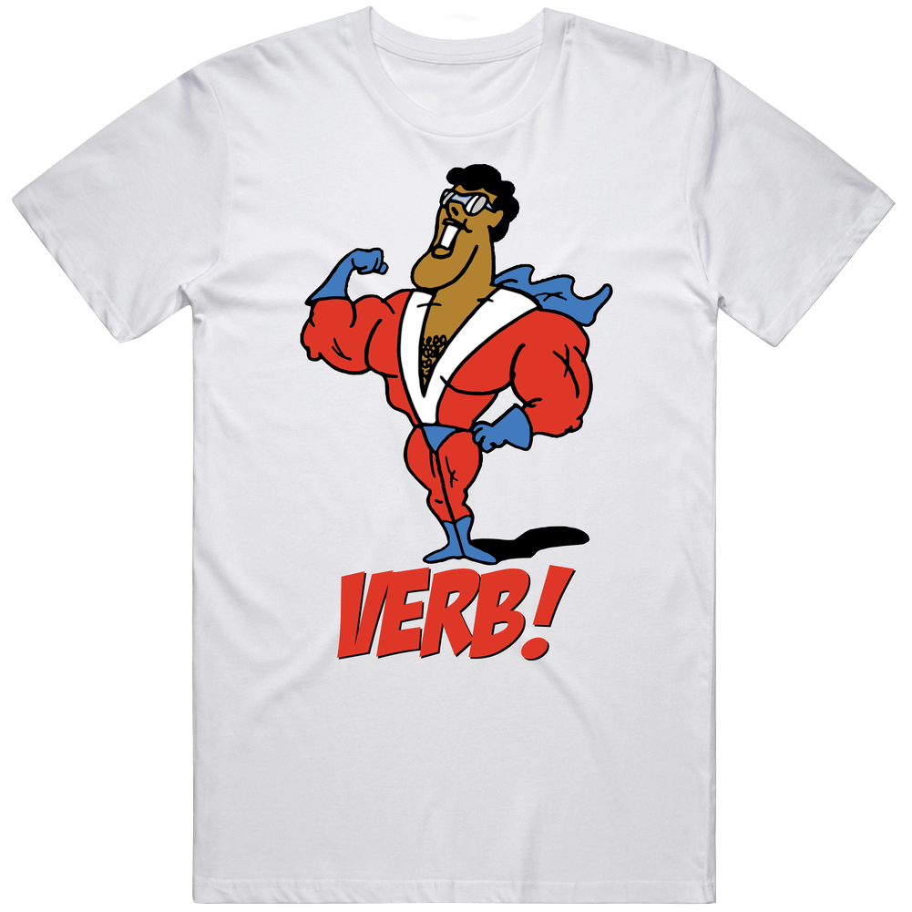 Verb Schoolhouse Rock Kids 70s 80s Tv Show Mens Cotton Classic T Shirt Verb Schoolhouse Rock Kids 70s 80s Tv Show Mens Cotton Classic T Shirt