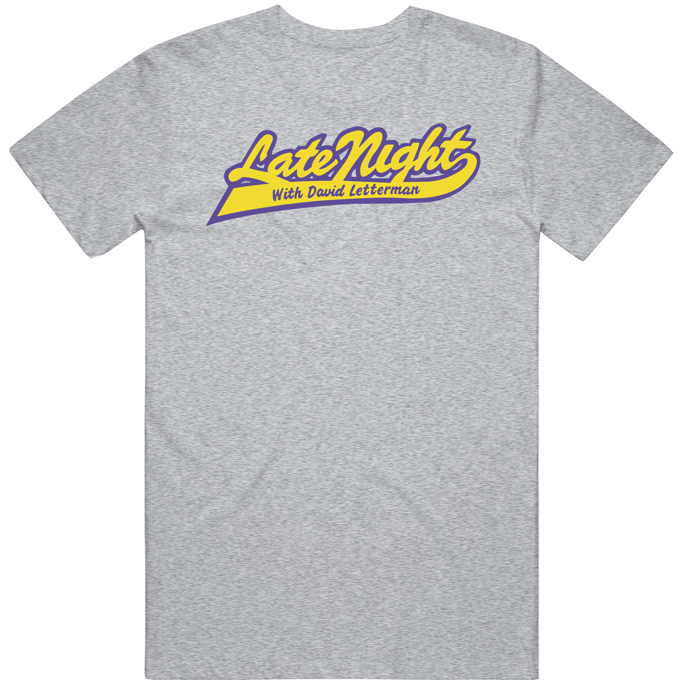 Late Night David Letterman Mens Cotton Classic T Shirt Late Night David Letterman Mens Cotton Classic T Shirt