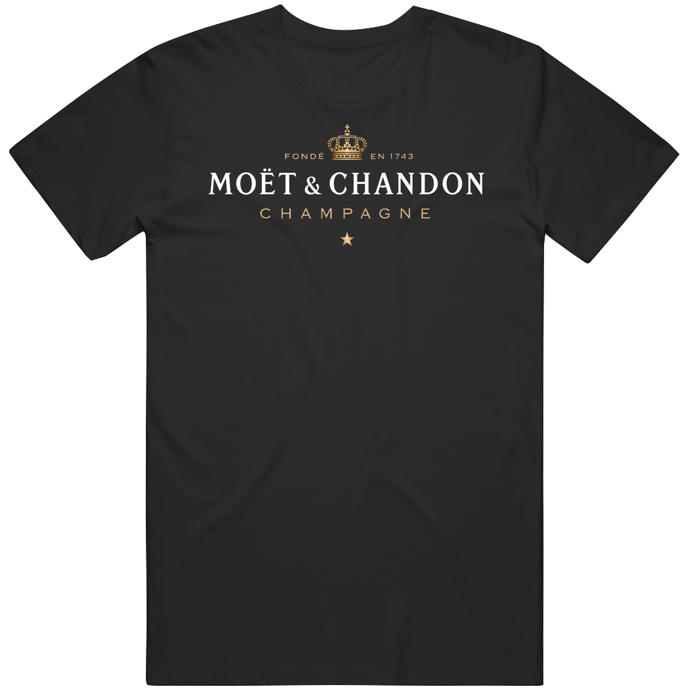 Moet Champagne Logo Mens Cotton Classic T Shirt Moet Champagne Logo Mens Cotton Classic T Shirt