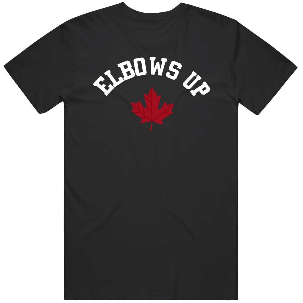 Elbows Up Proud Canadian Mens Cotton Classic T Shirt Elbows Up Proud Canadian Mens Cotton Classic T Shirt