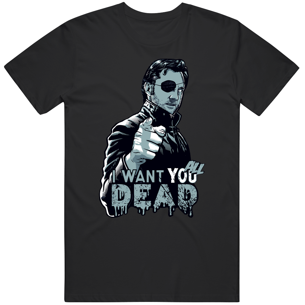 The Governor t-shirt The walking dead tee  Mens Cotton Classic T Shirt