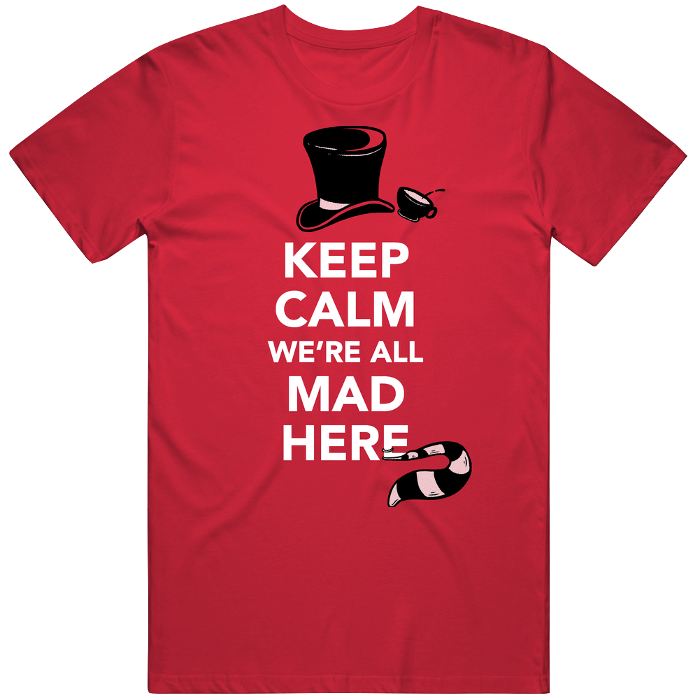 All Mad Here (mens) Mens Vintage T Shirt All Mad Here (mens) Mens Vintage T Shirt