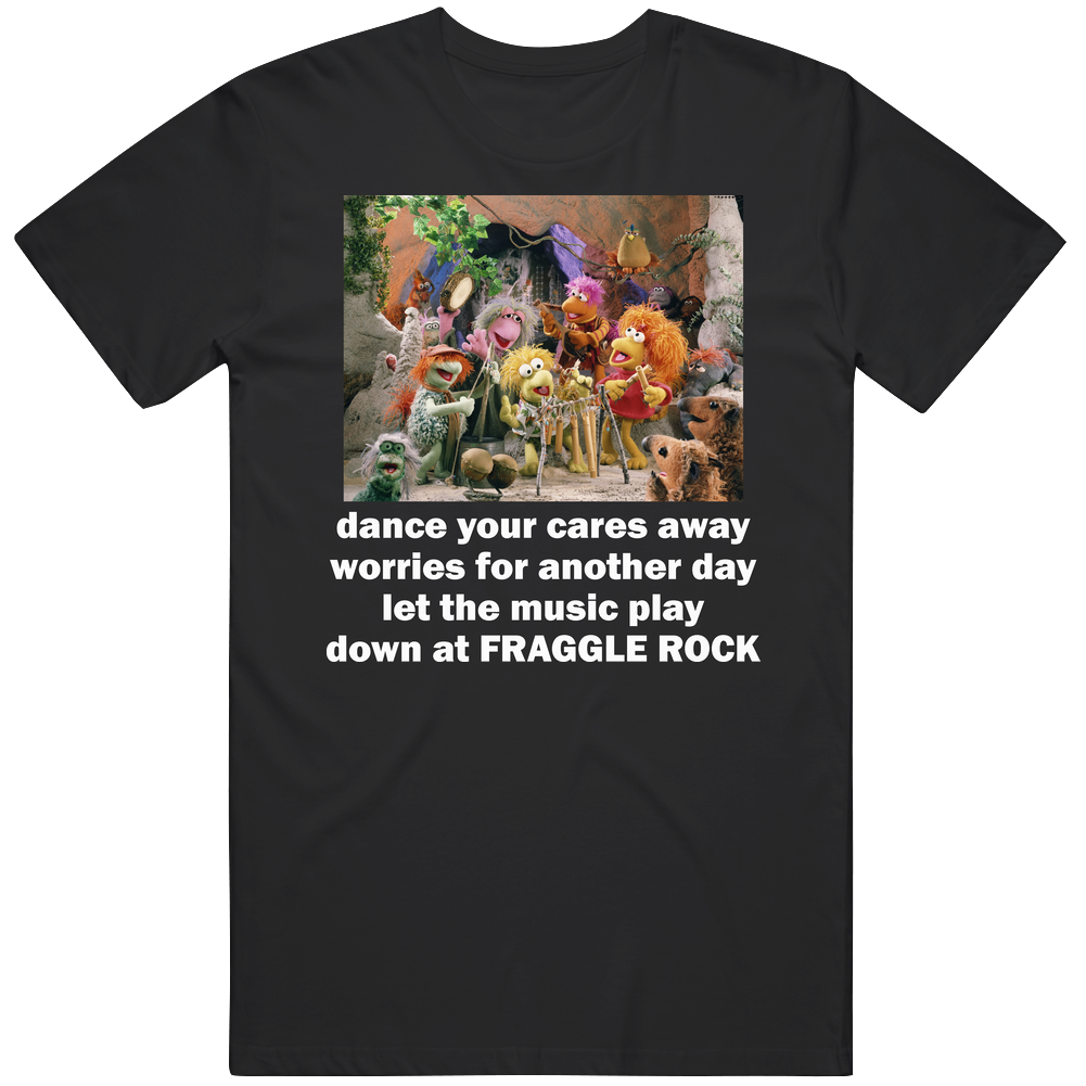 Fraggle Rock Song Television Show Puppets Mens Vintage T Shirt Fraggle Rock Song Television Show Puppets Mens Vintage T Shirt