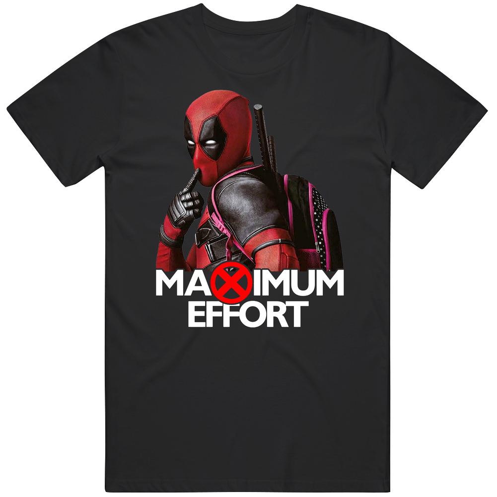 Deadpool Maximum Effort Marvel Comics Adult T Black 3 Mens Vintage T Shirt Deadpool Maximum Effort Marvel Comics Adult T Black 3 Mens Vintage T Shirt