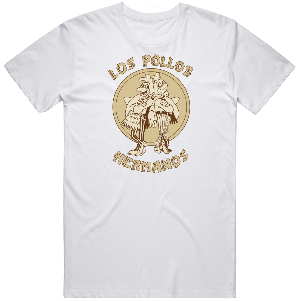 Los Pollos White Cotton Classic T Shirt Los Pollos White Cotton Classic T Shirt