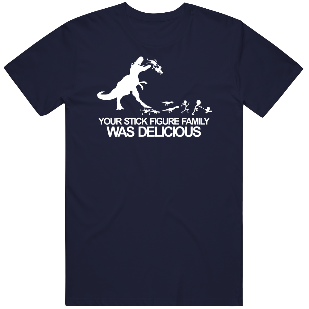 Your Stick Figure Man's Navy Cotton Classic T Shirt Your Stick Figure Man's Navy Cotton Classic T Shirt