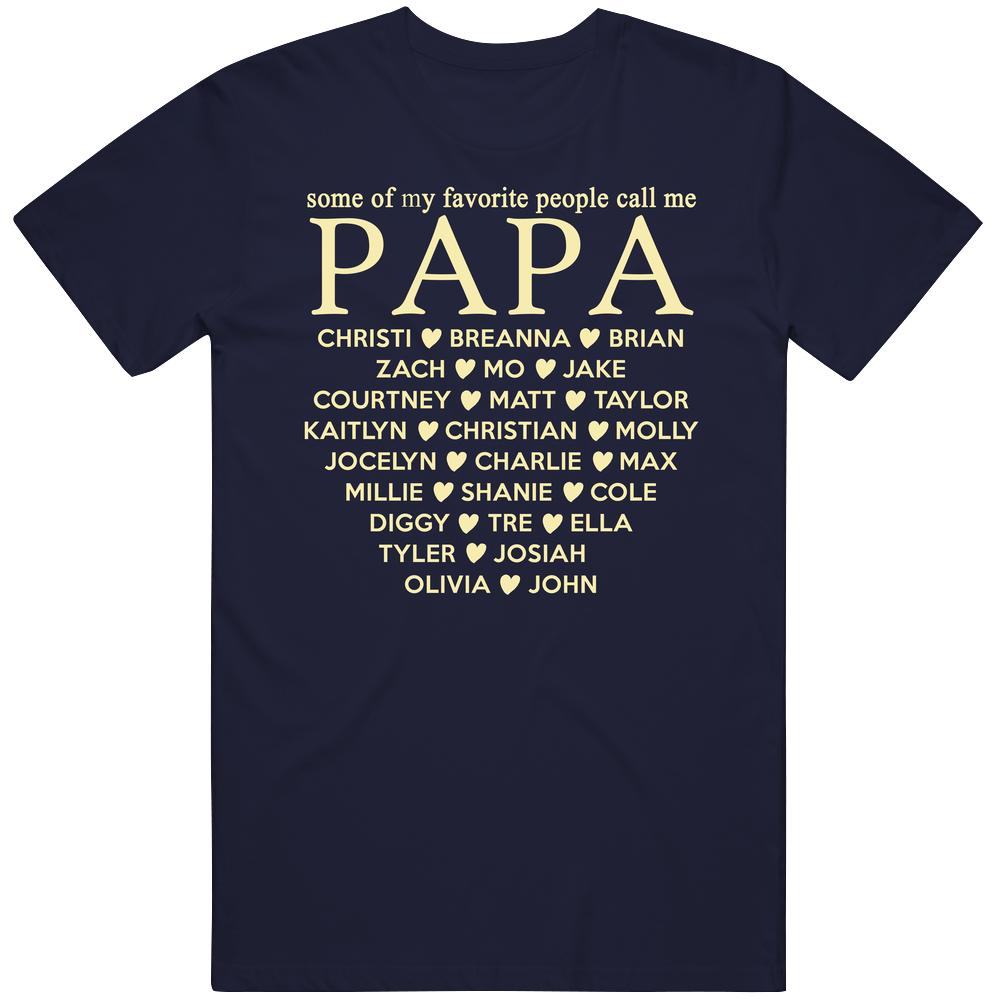 Papa For Breana Cotton Classic T Shirt Papa For Breana Cotton Classic T Shirt